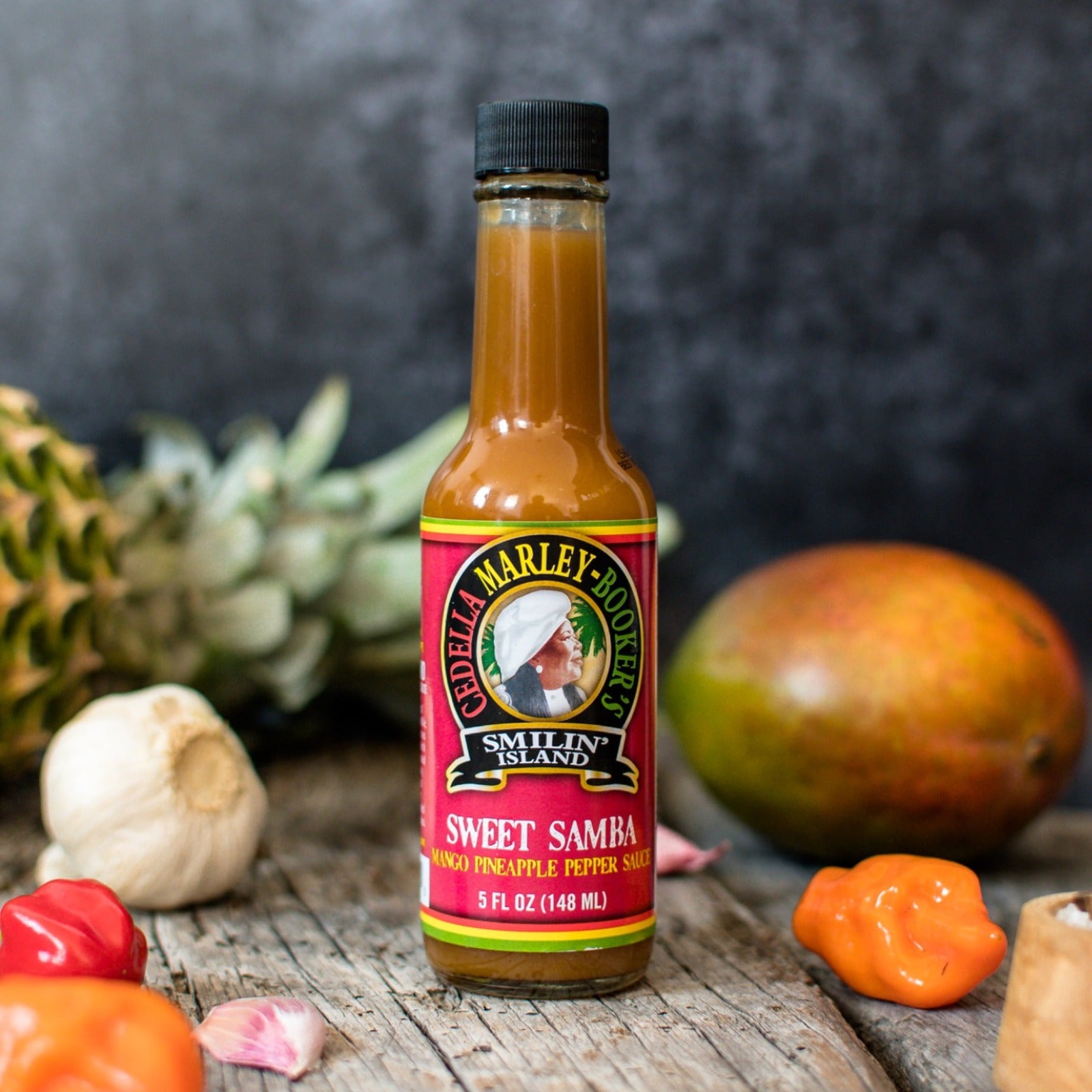 Sweet Samba Pineapple Mango Habanero Hot Sauce – Mild, 5 oz