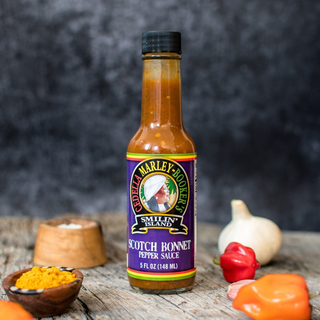Scotch Bonnet &amp; Ghost Pepper Hot Sauce – Caribbean Style, 5 oz