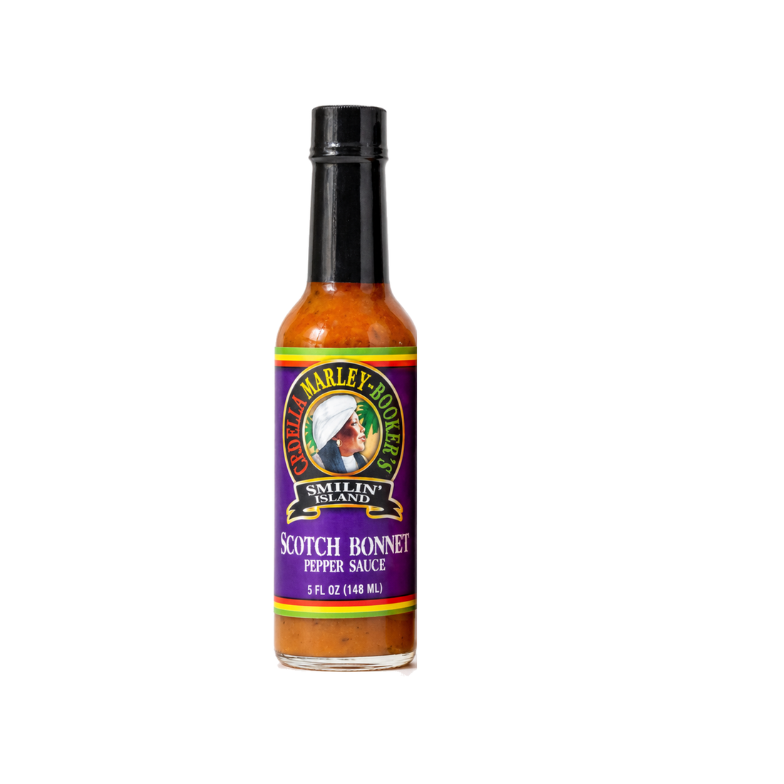 Smilin Island Scotch Bonnet Pepper Sauce on white background